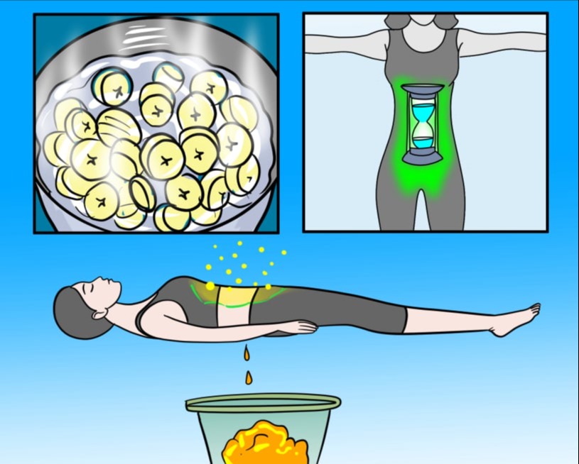 Fat-blasting sleep ritual illustration showing metabolism boost and overnight fat burning process with SleepLean supplement