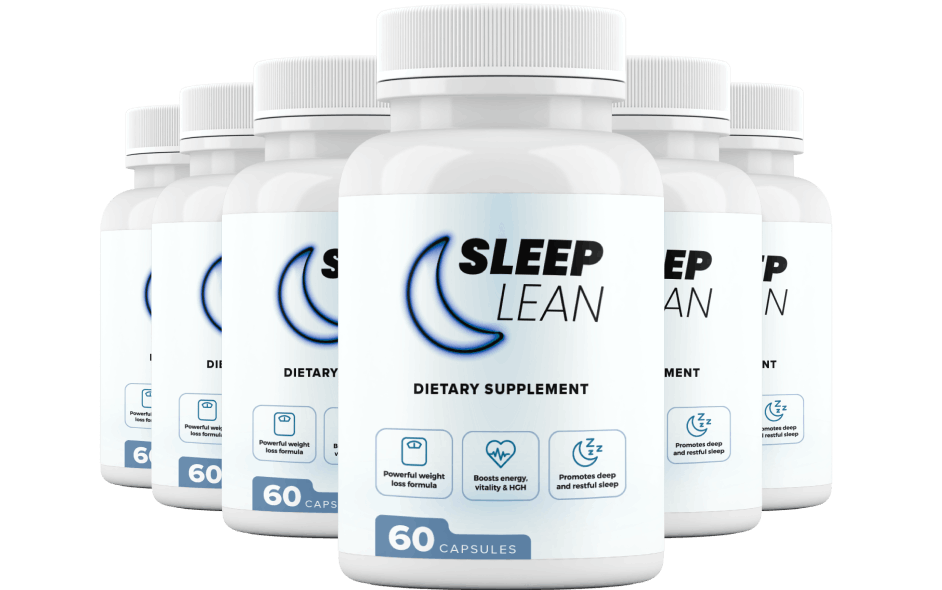 6 Sleep Lean Supplements Bottles
